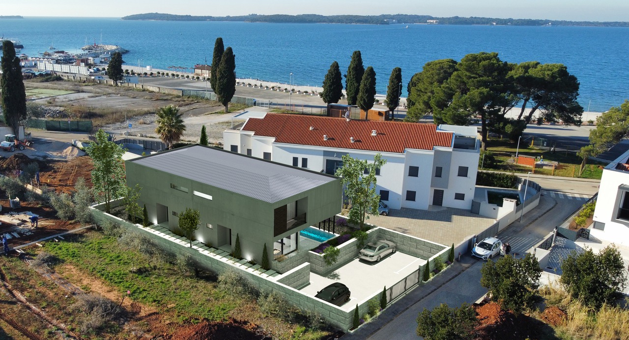 The construction of two duplex villas with swimming pools in Fažana has begun!