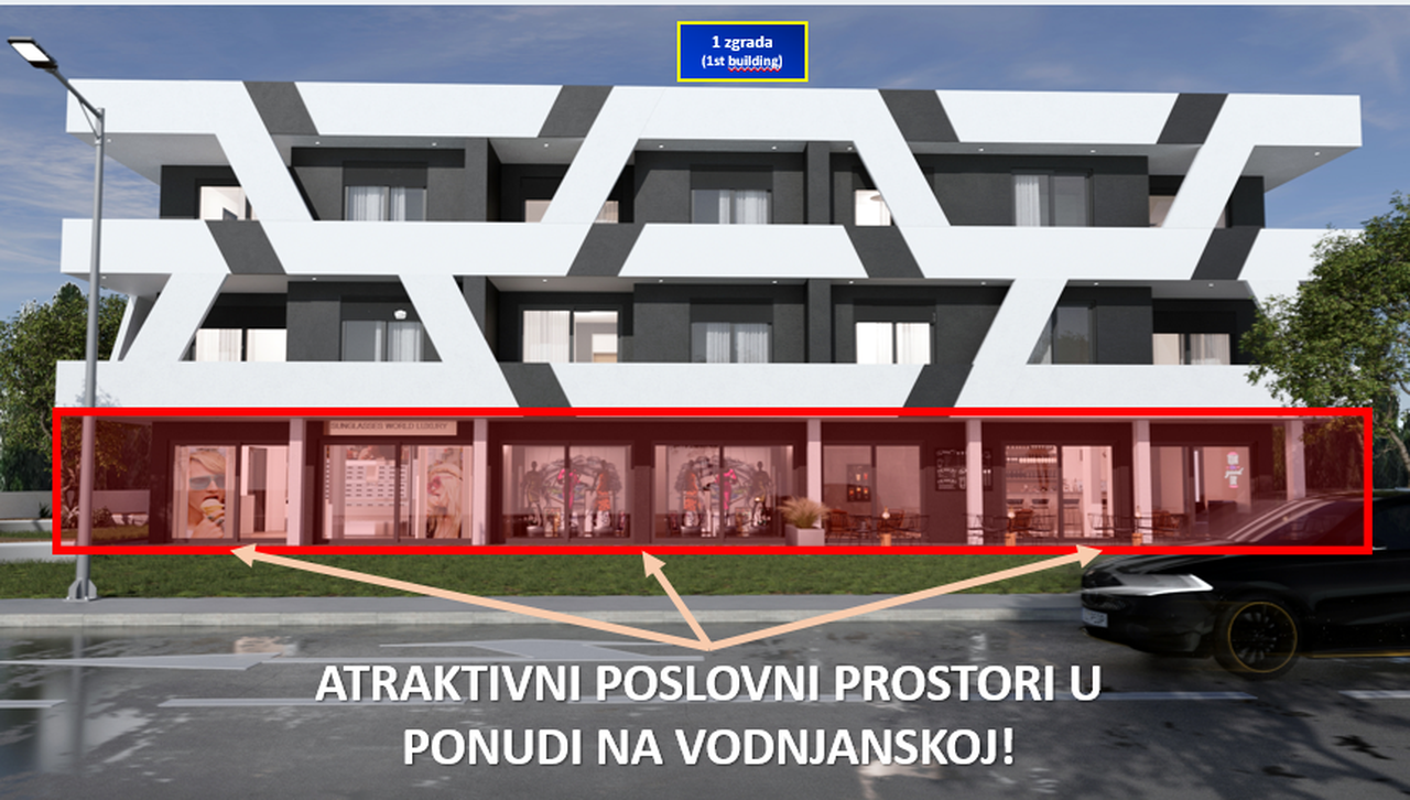 Business premises along the Vodnjanska road in Veli Vrh for sale (reservations in progress!)