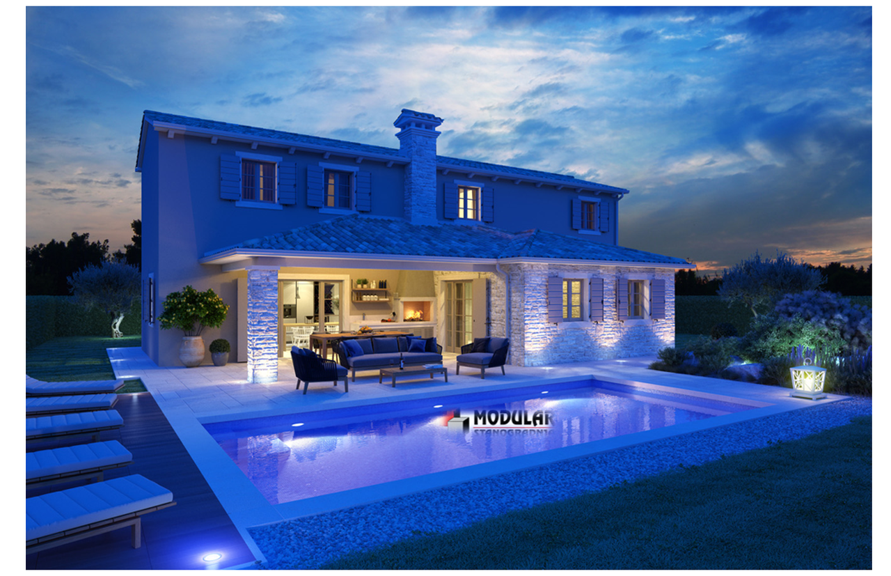 We offer a newly built rustic villa with a swimming pool in the village of Rajki in the heart of Istria!